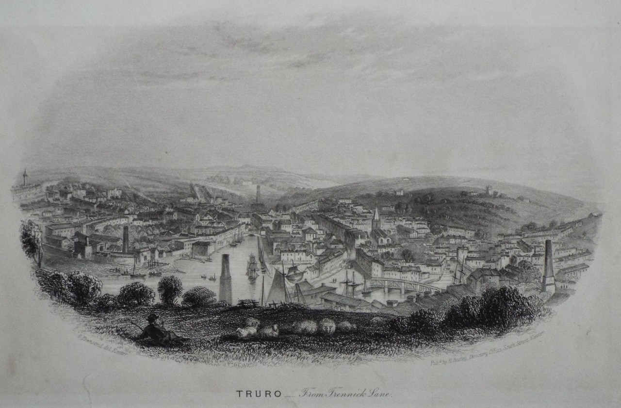 Steel Vignette - Truro - From Frennick Lane.