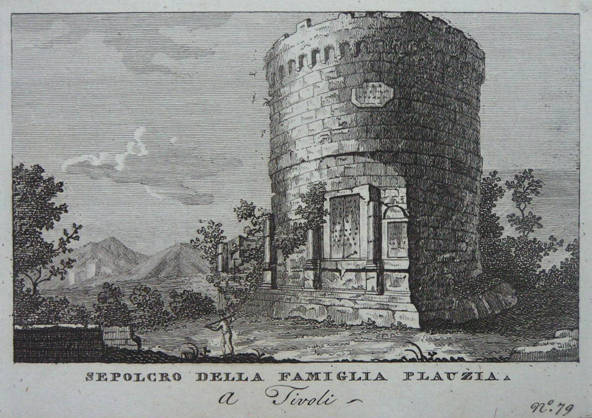 Print - Sepolcro della Famiglia Plauzia. A Tivoli