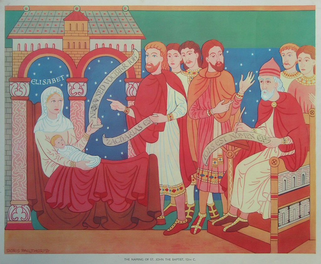 Lithograph - 04 The Naming of St.John the Baptist, 12th C.