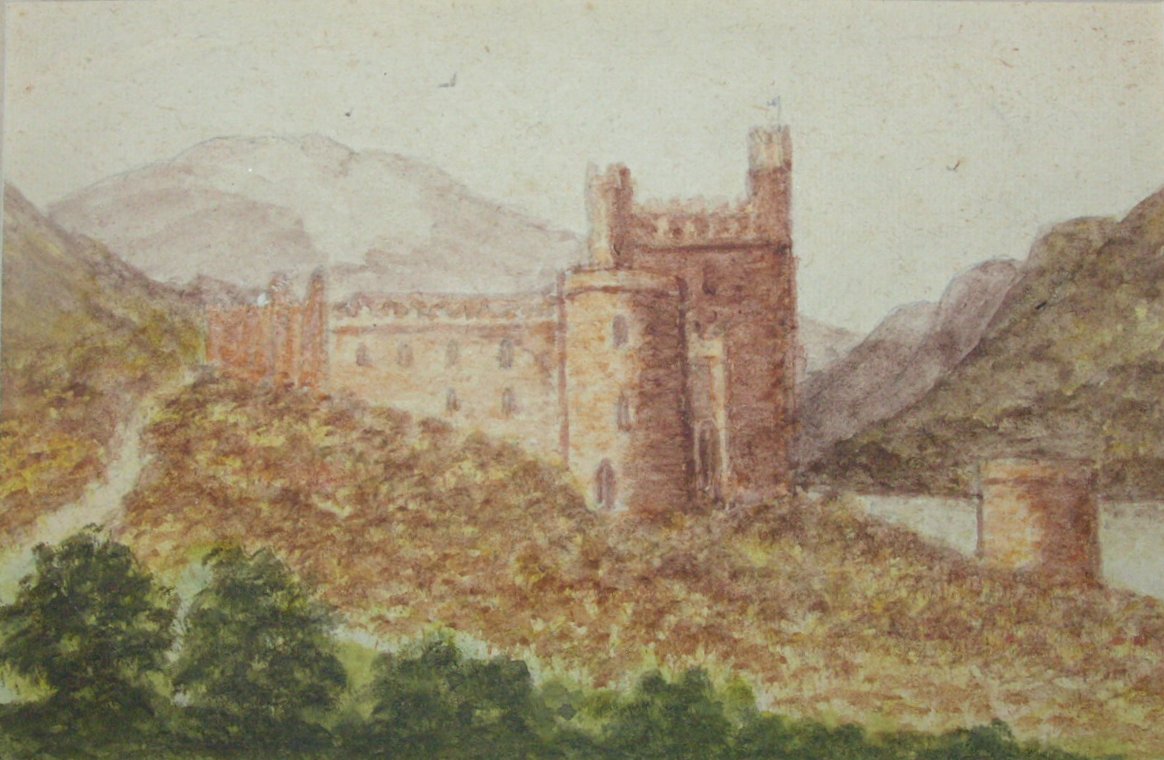 Watercolour - (Glenveagh Castle, East Donegal)