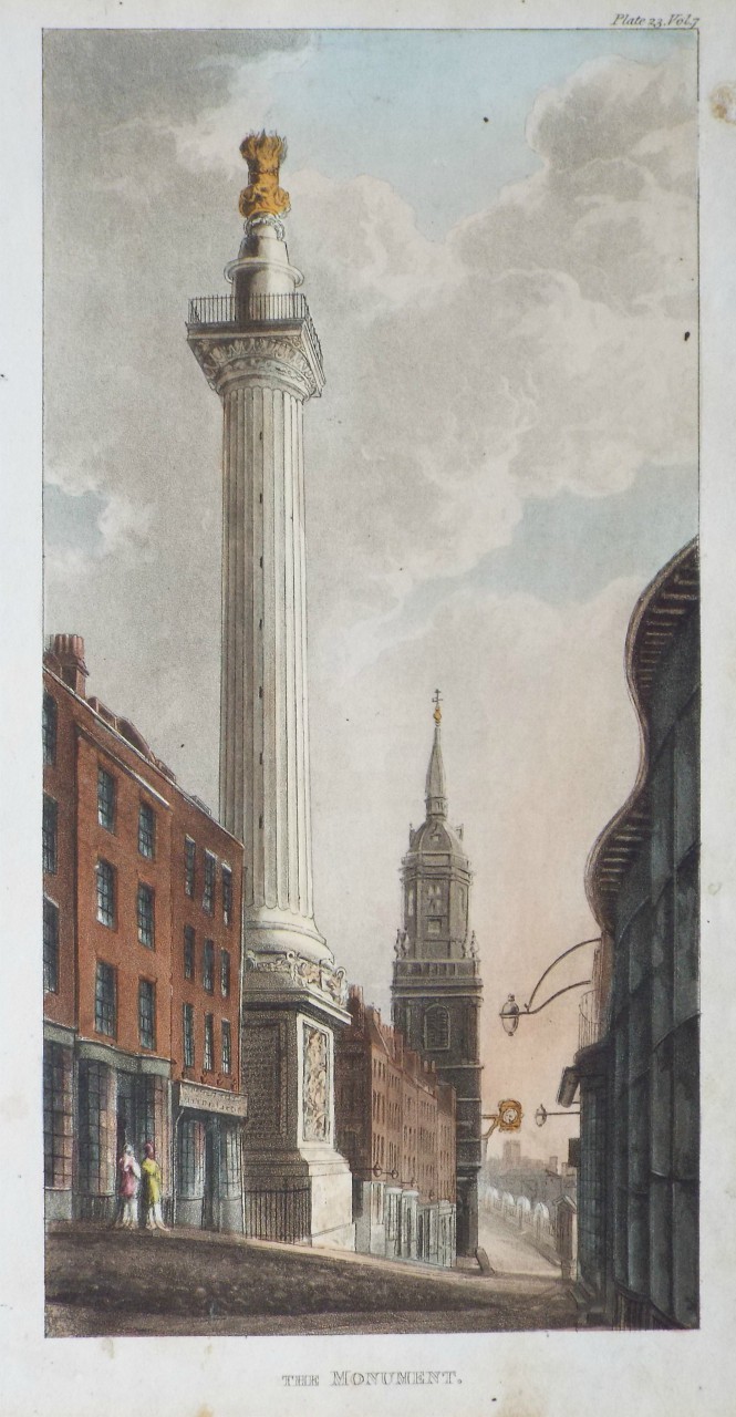 Aquatint - The Monument.