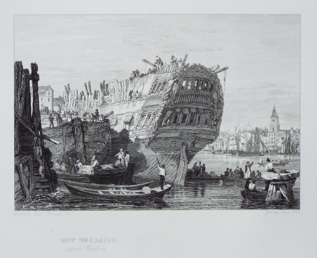Print - Ship Breaking Opposite Wapping - Cooke