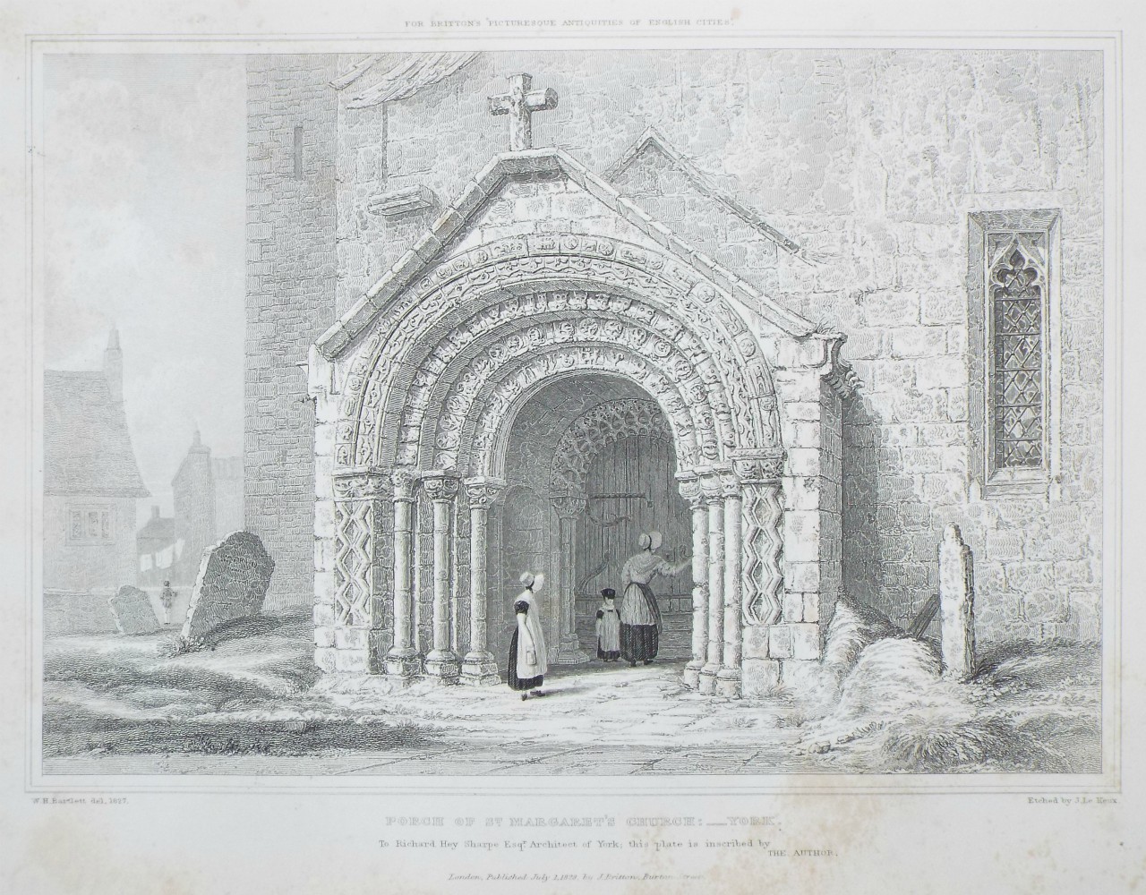 Print - Porch, St. Margaret's Church: York. - Le