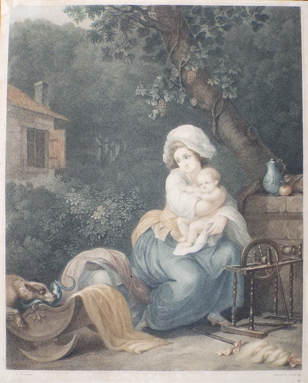 Stipple - Fox and Cradle - Schencker