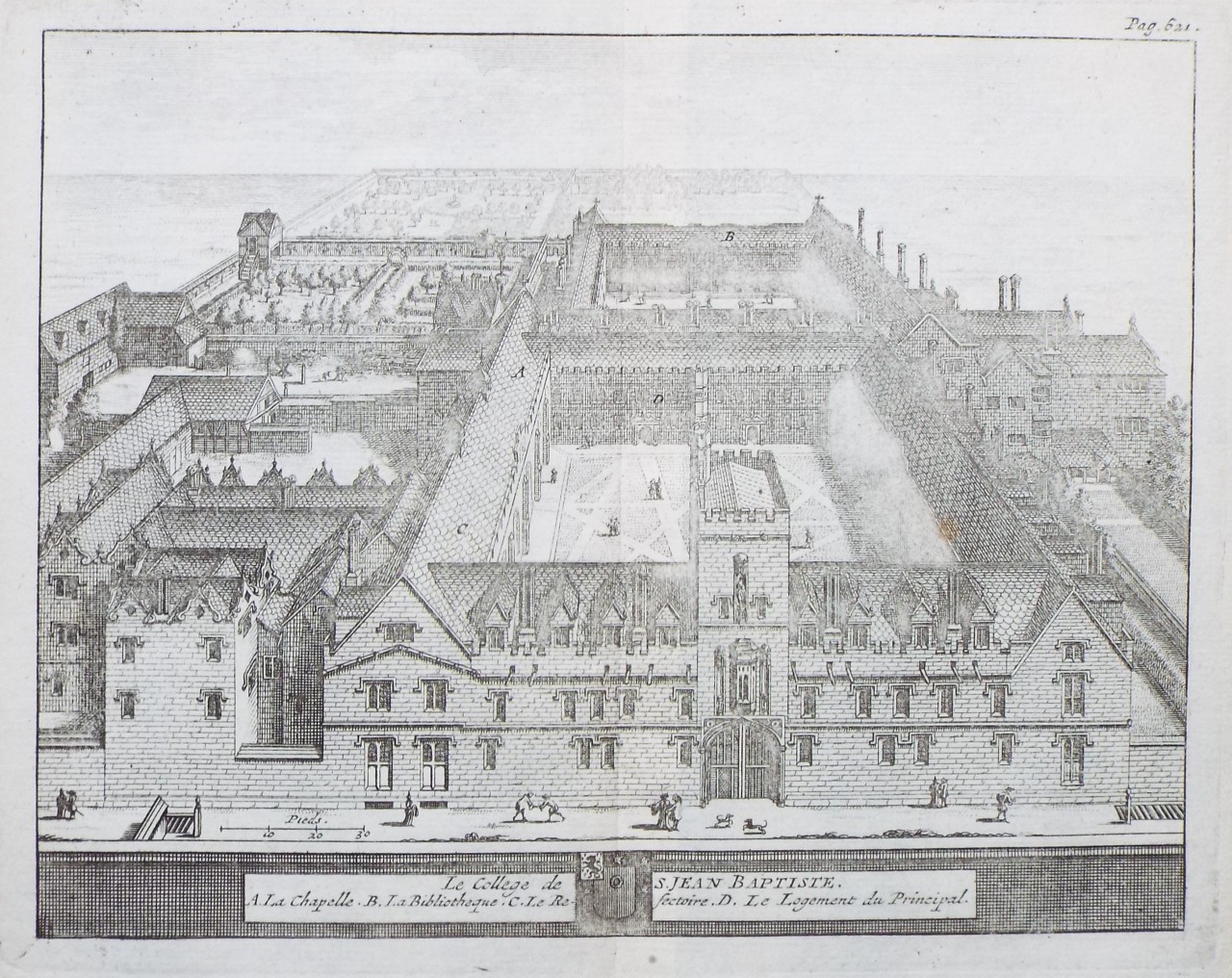 Print - Le College de S. Jean Baptiste.