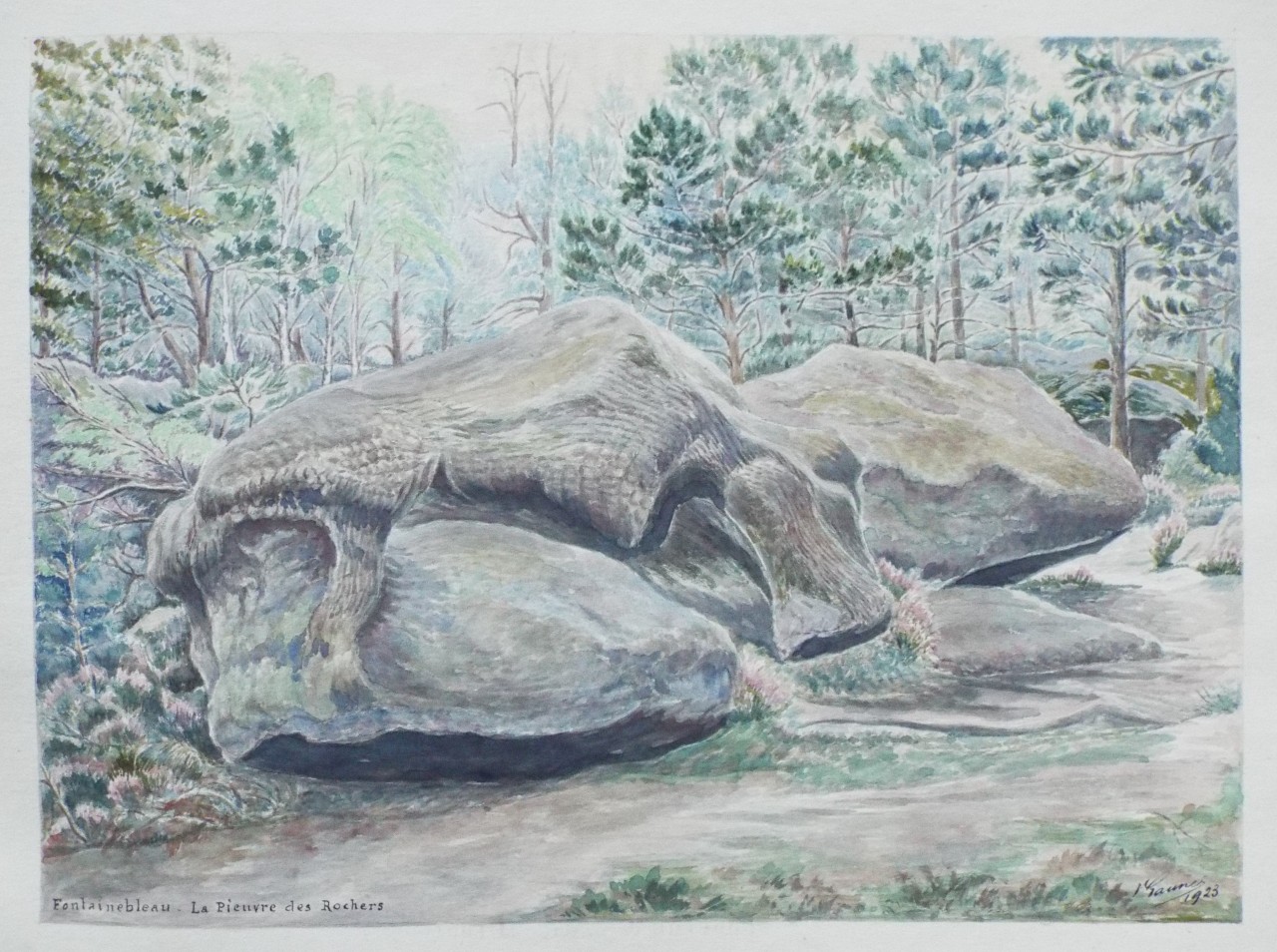 Watercolour - Fontainebleau