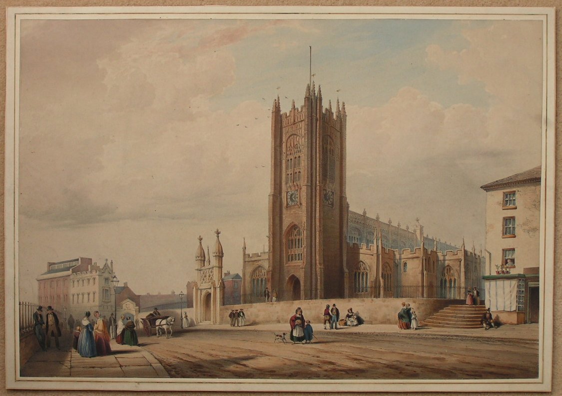 Lithograph - (Manchester Cathedral)