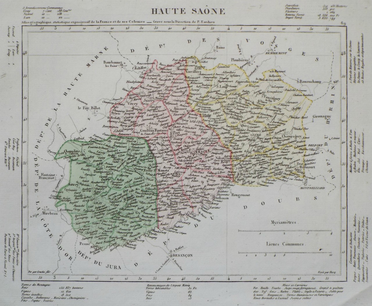 Map of Haute Saone