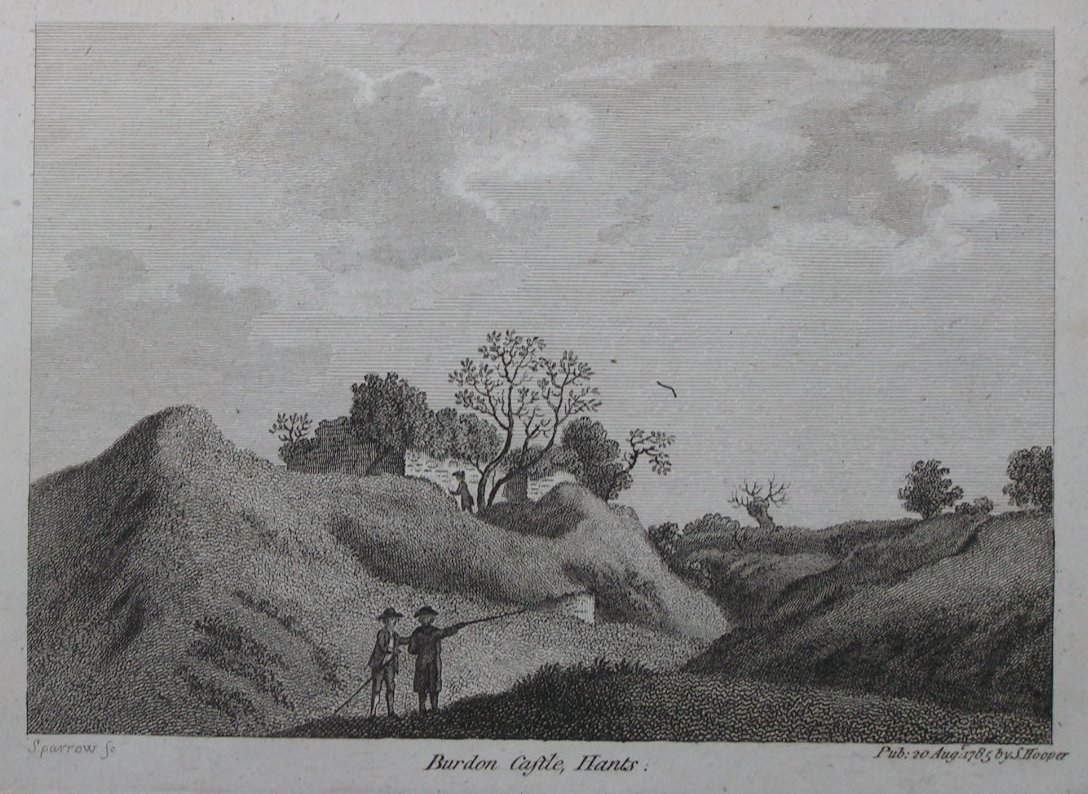 Print - Burdon Castle, Hants - 