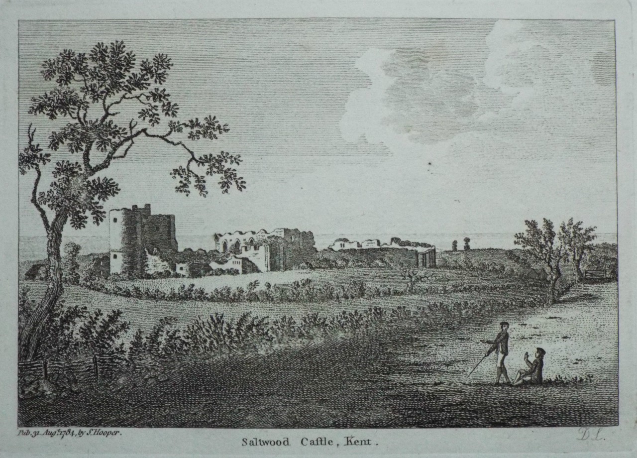 Print - Saltwood Castle, Kent. - D