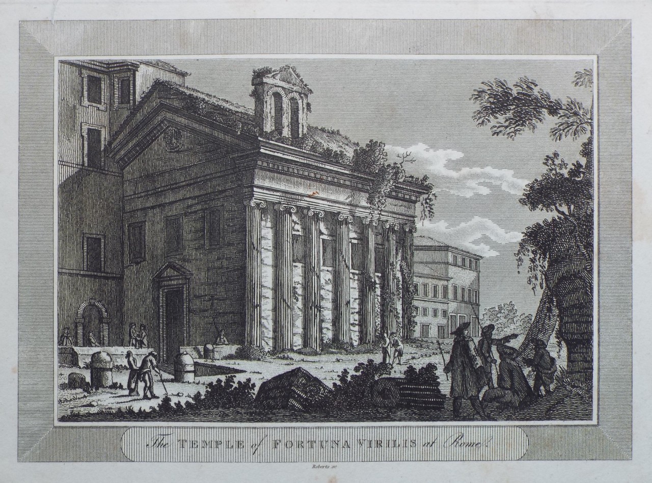Print - The Temple of Fortuna Virilis at Rome. - 