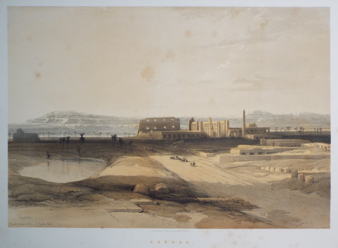 Lithograph - Karnak - Haghe