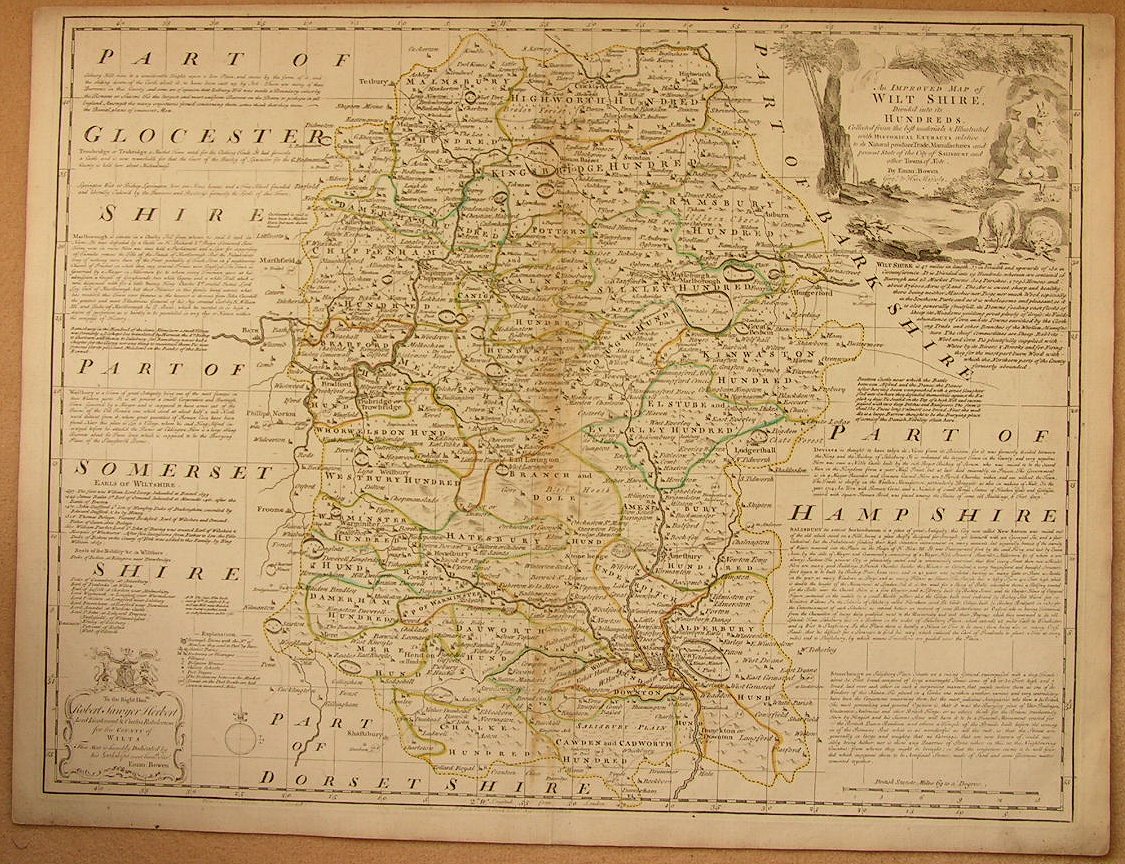 Map of Wiltshire - Bowen