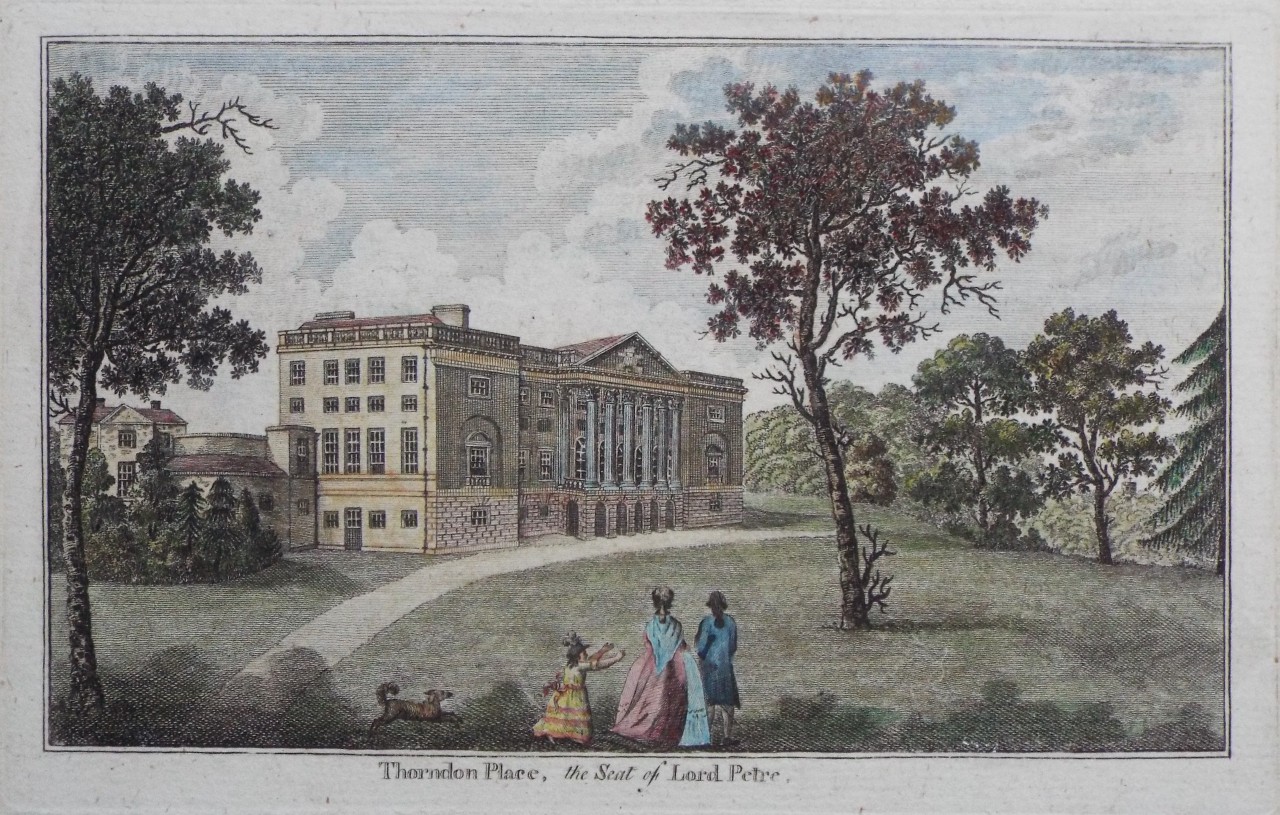Print - Thorndon Place, the Seat of Lord Petre.