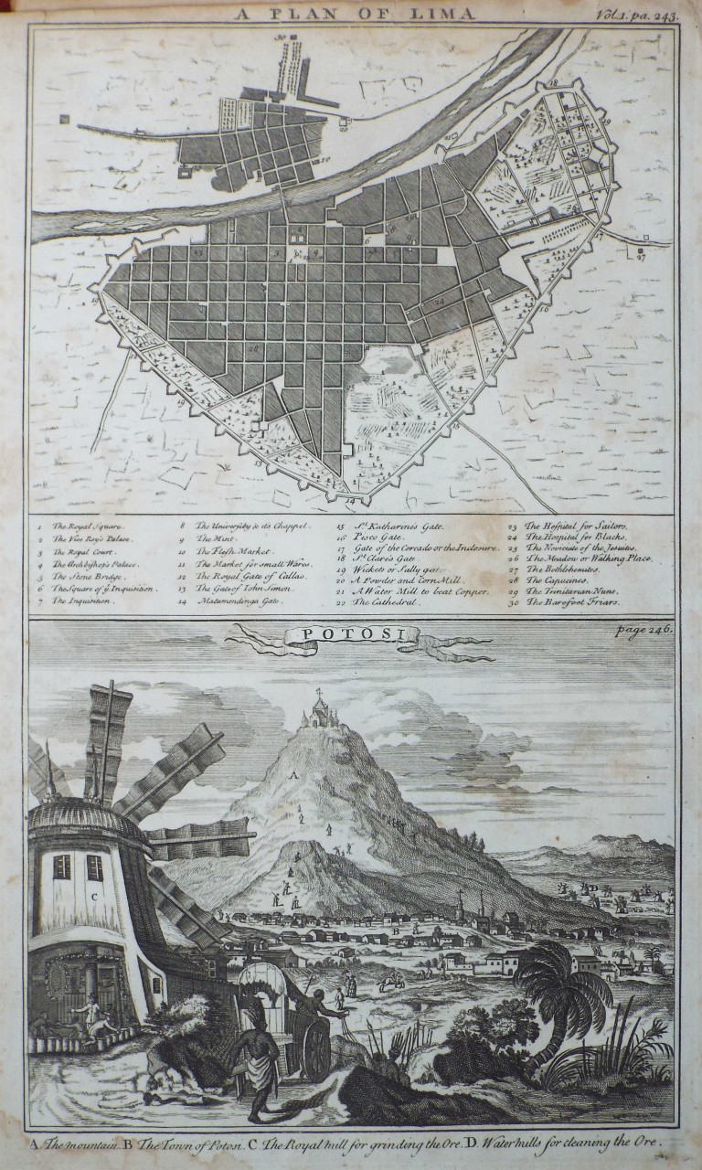 Print - A Plan of Lima. 
Potosi.