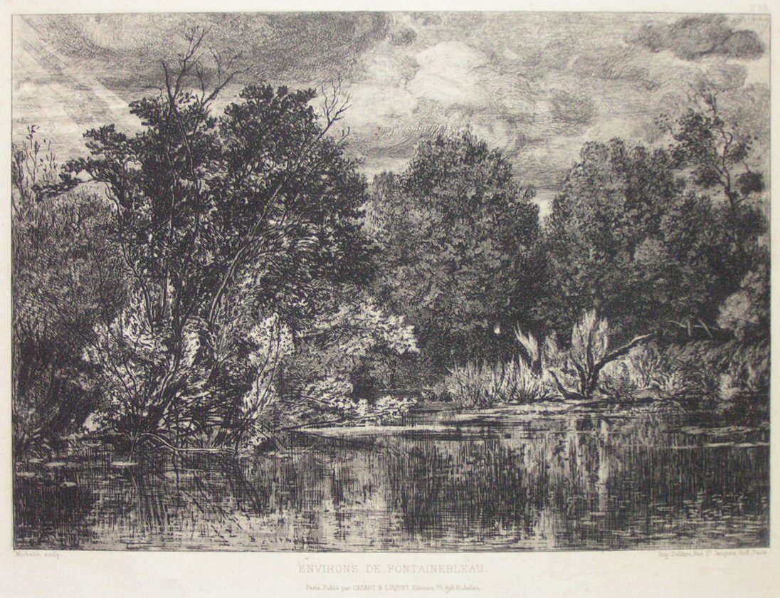 Etching - Environs de Fontainebleau - 