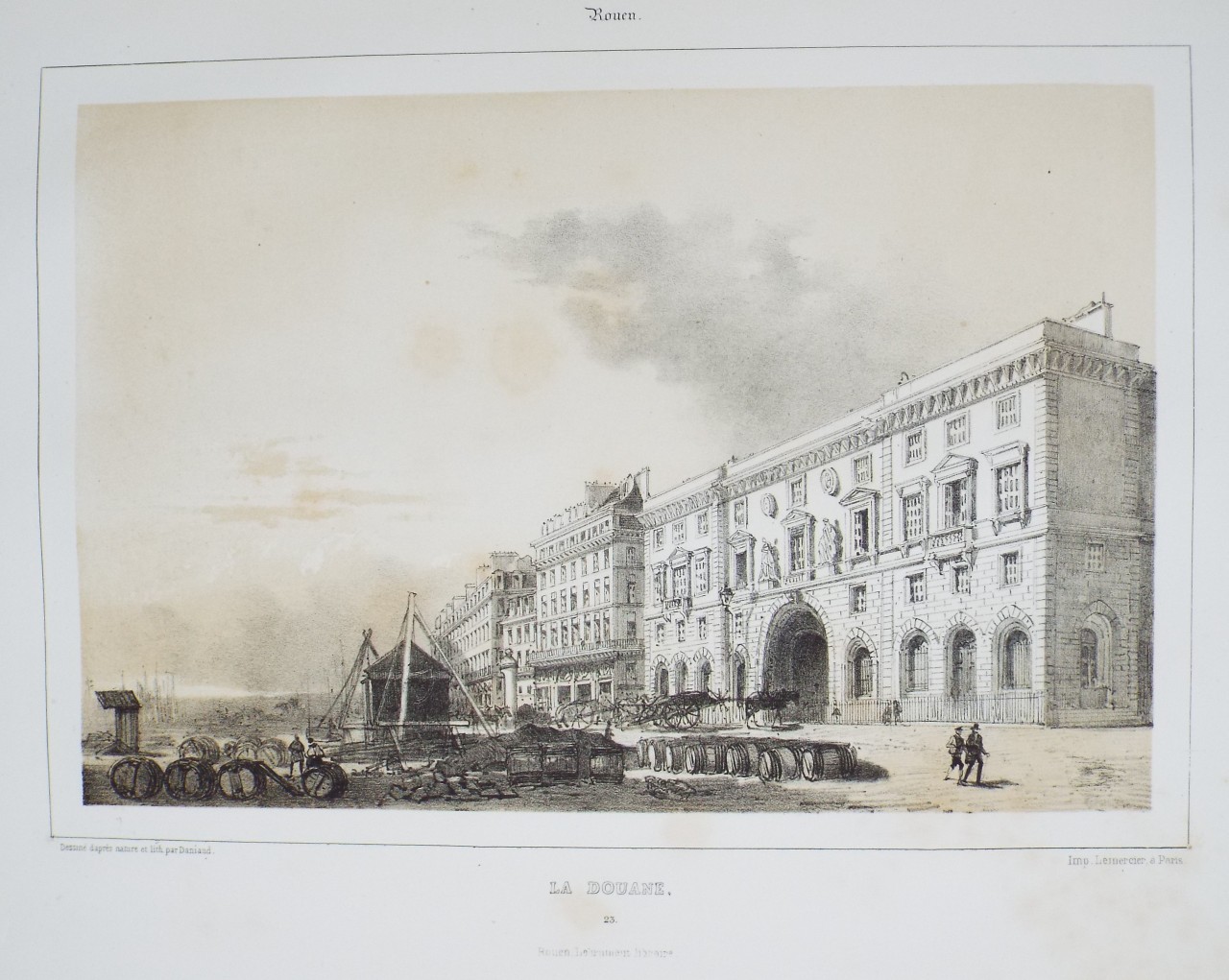 Lithograph - Rouen. - Mansson