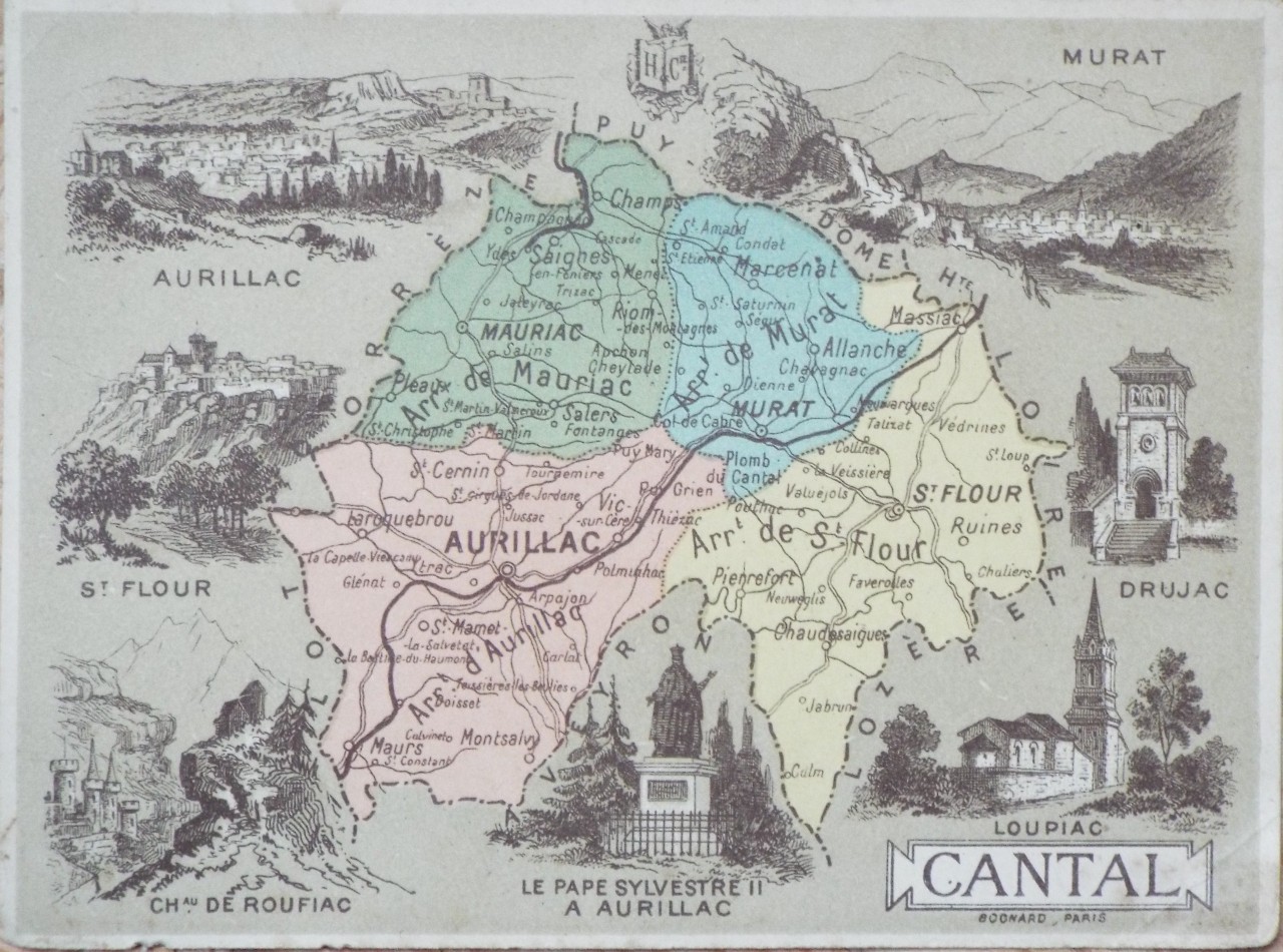 Map of Cantal