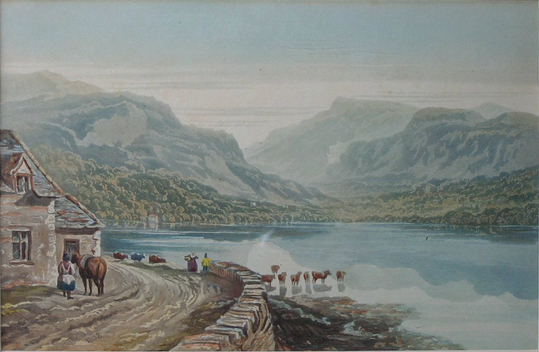 Aquatint - (Lake Tal Y Llyn, North Wales)