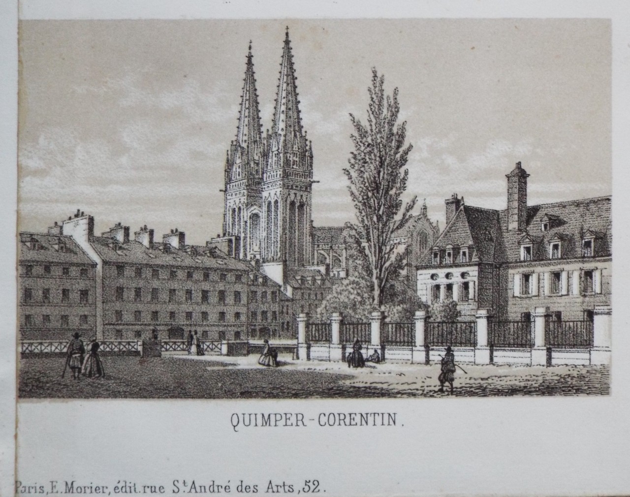 Lithograph - Quimper-Corentin.
