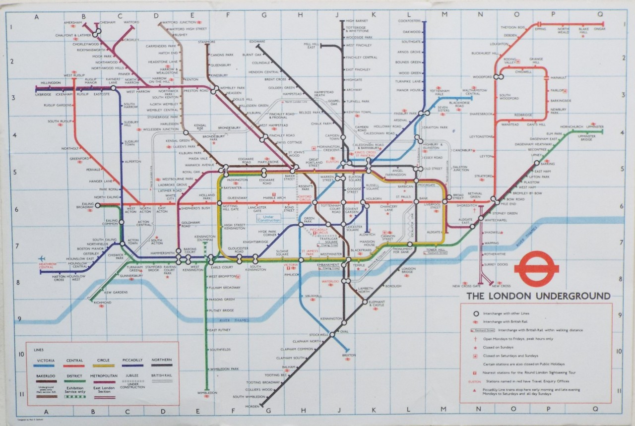 Map of London Underground - London Underground