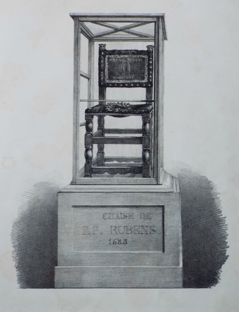 Lithograph - Chaise de P. P. Rubens 1633