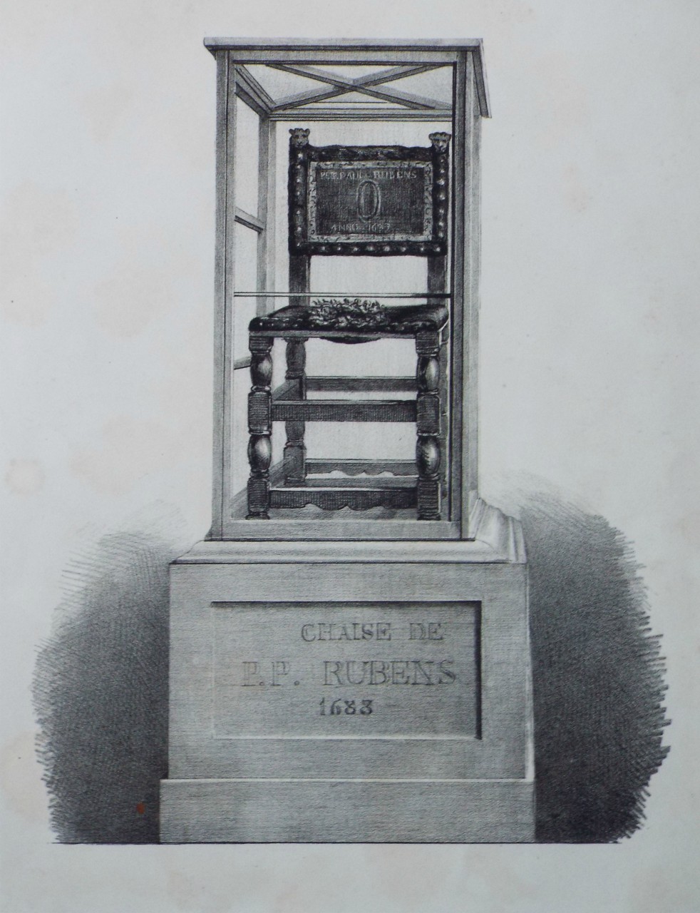 Lithograph - Chaise de P. P. Rubens 1633