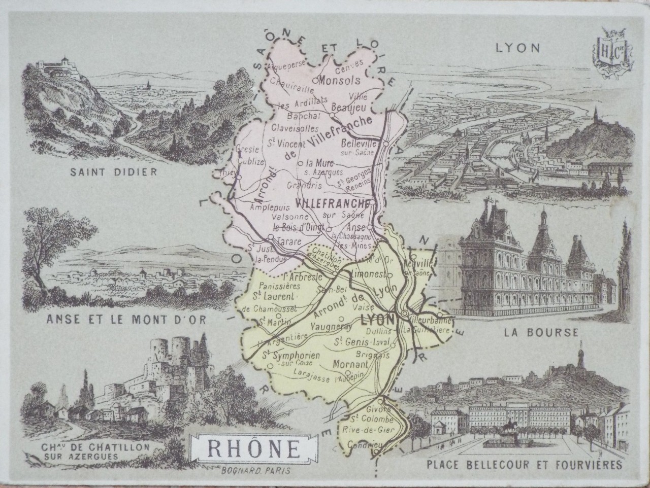 Map of Rhone