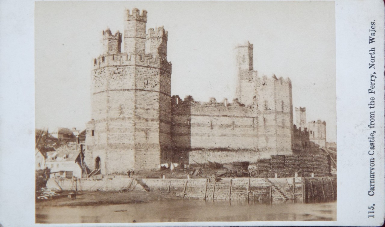 Photograph - Carnarvon Castle, from the Ferry, North Wales.