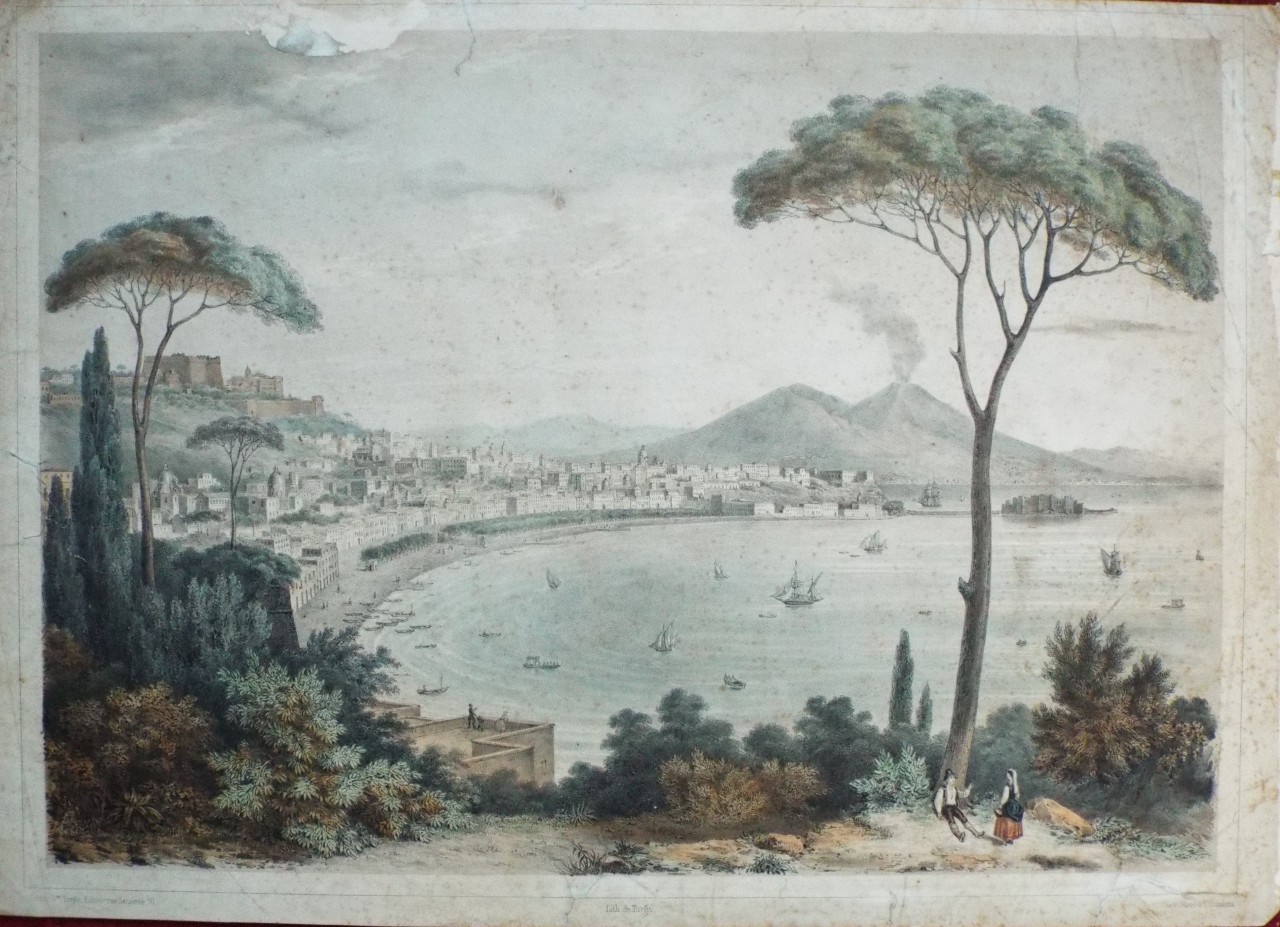 Lithograph - (The Bay of Naples) - 