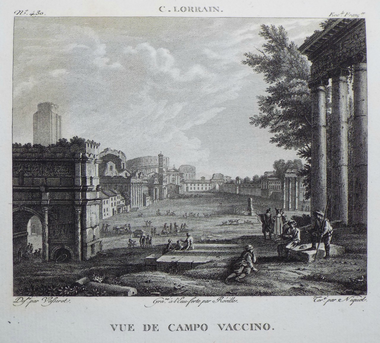 Print - Vue de Campo Vaccino.