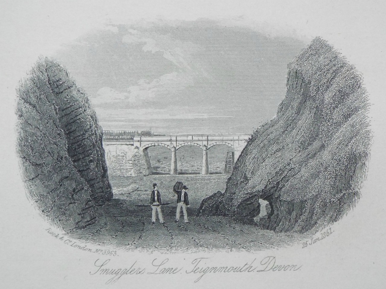Steel Vignette - Smugglers Lane, Teignmouth, Devon. - Rock