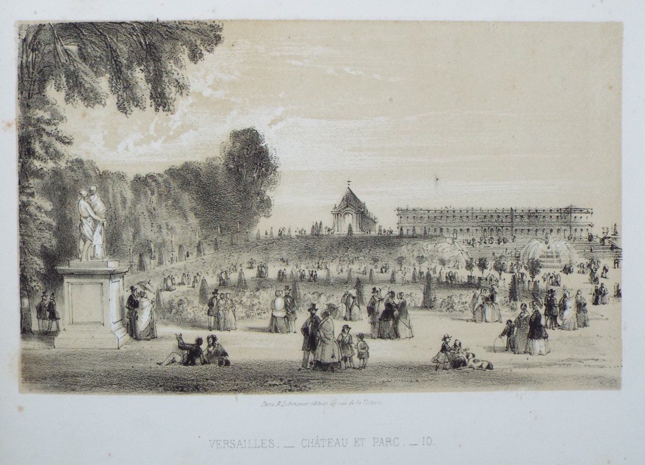 Lithograph - Versailles. Chateau et Parc. - 