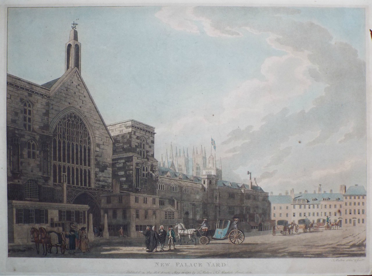 Aquatint - New Palace Yard - Malton