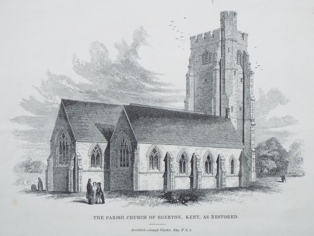 Wood - The Parish Church of Egerton, Kent, as Restored.