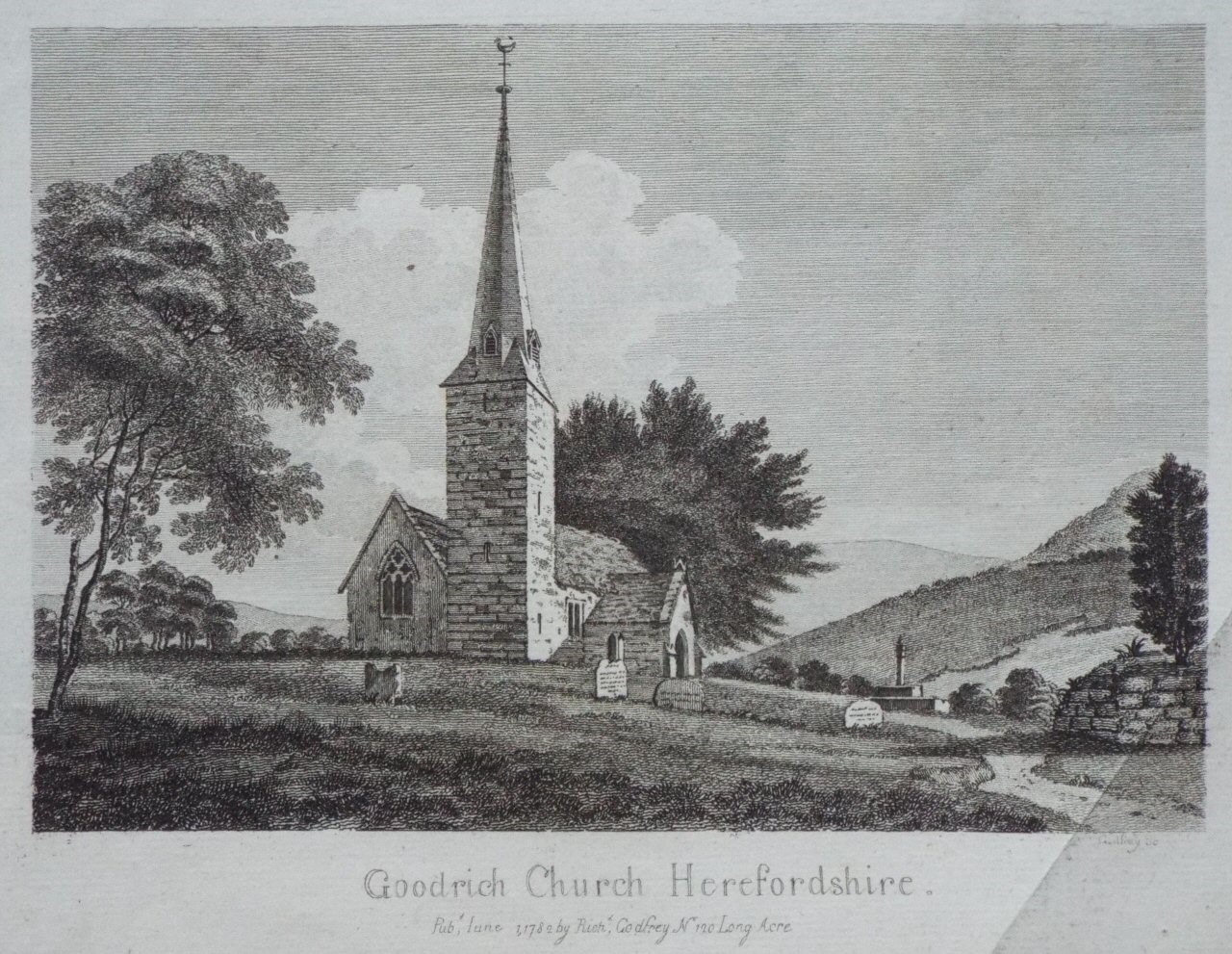 Print - Goodrich Church Herefordshire - 