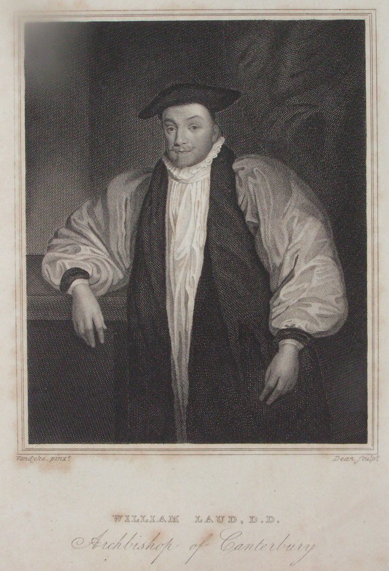 Print - William Laud D.D. Archbishop of Canterbury - 