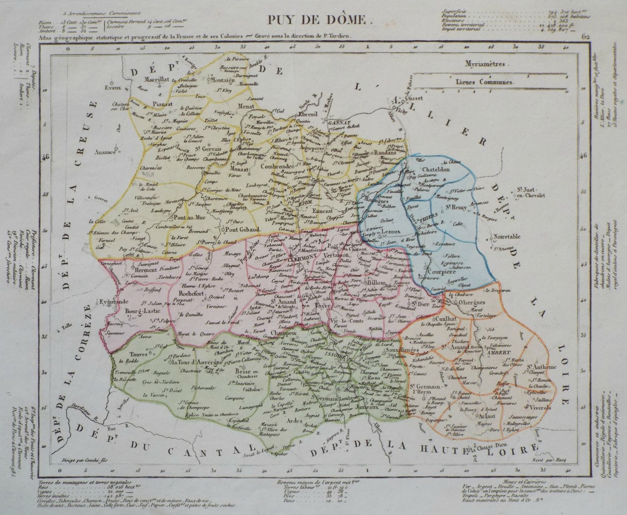 Map of Puy de Dome