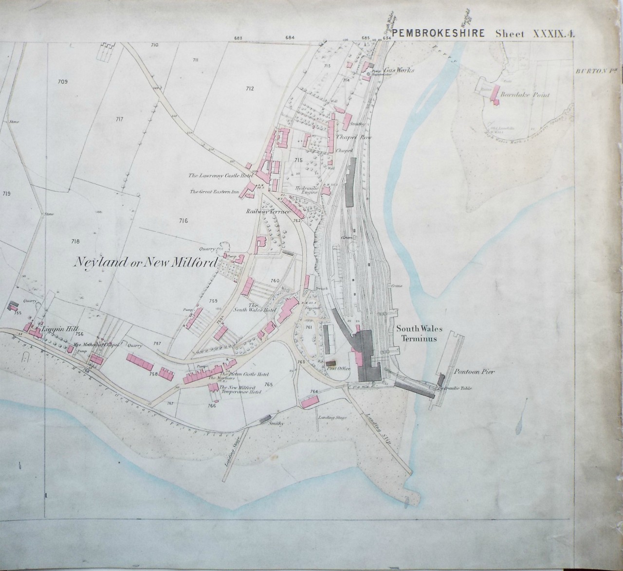 Map of Neyland - Neyland