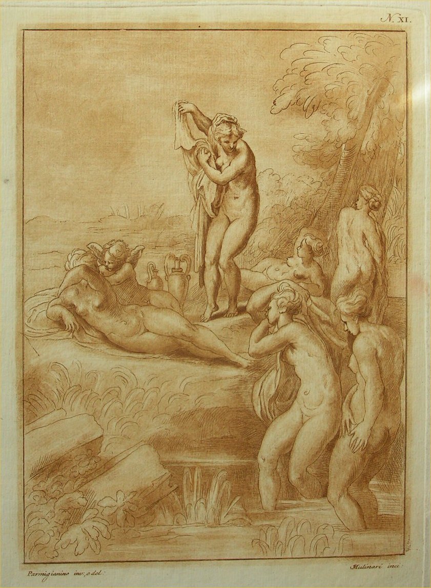 Aquatint - (Bathers) - Mulinari