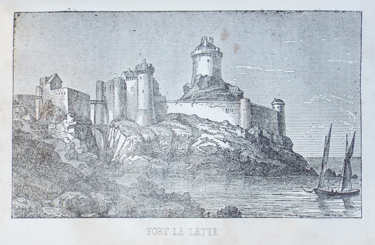 Lithograph - Fort la Latte. - Racinet