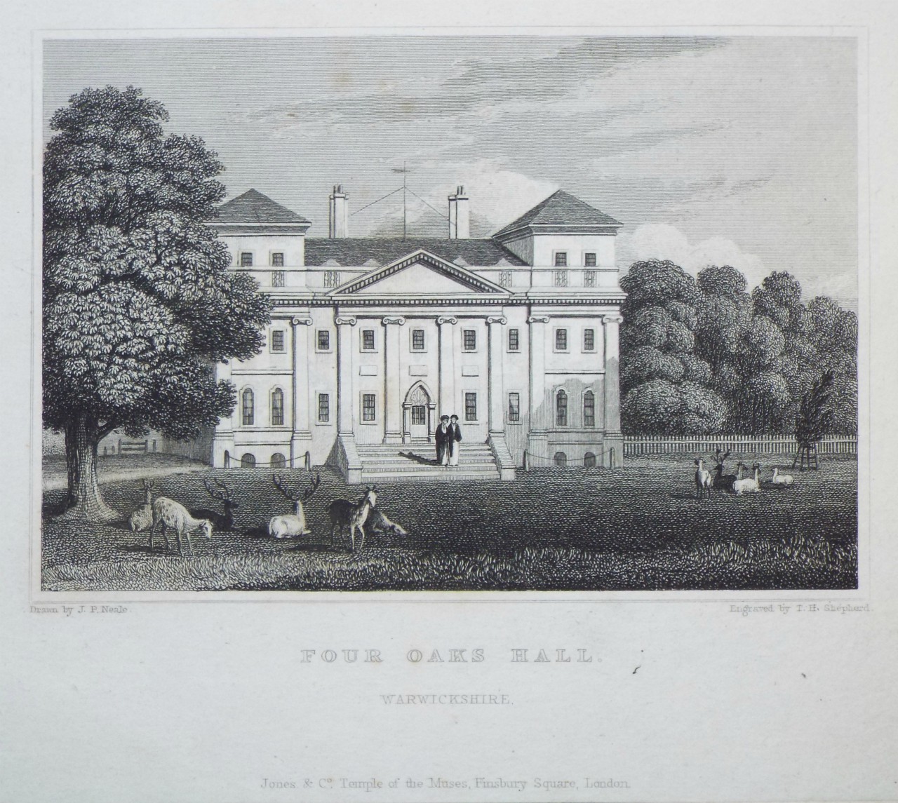Print - Four Oaks Hall, Warwickshire. - Shepherd