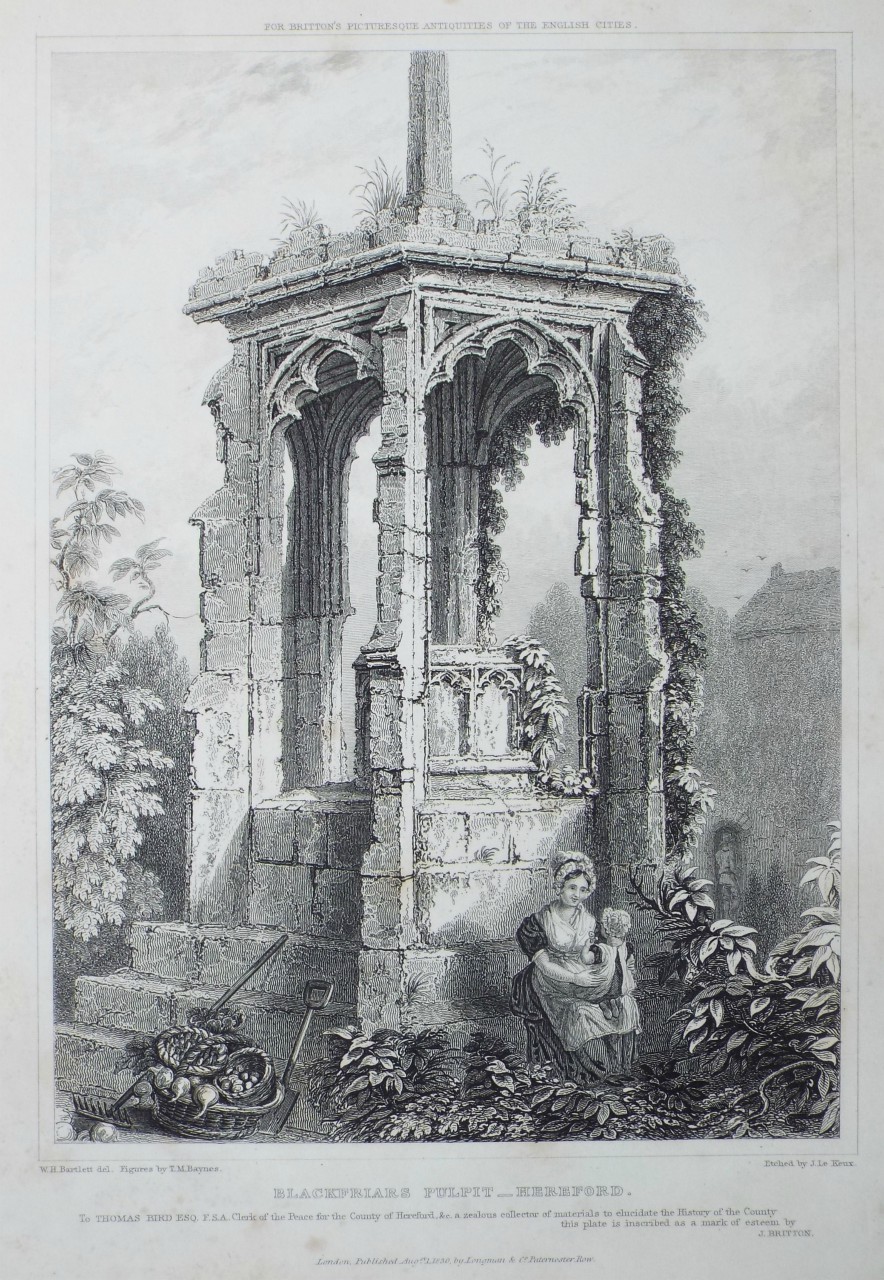 Print - Blackfriars Pulpit - Hereford. - Le