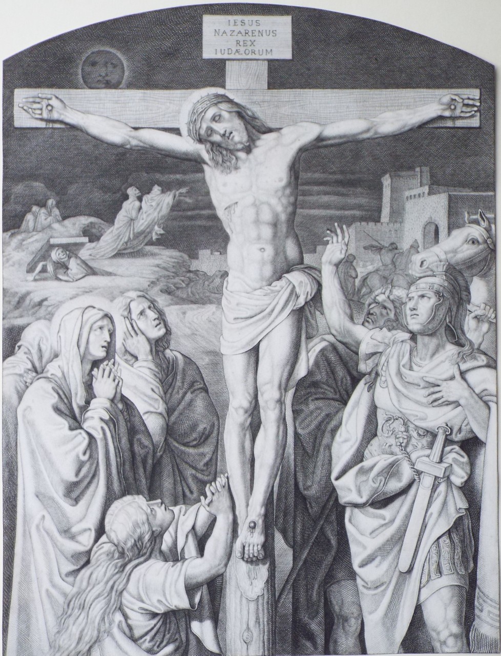 Etching - 12. Jesus dies on the cross - Petrak