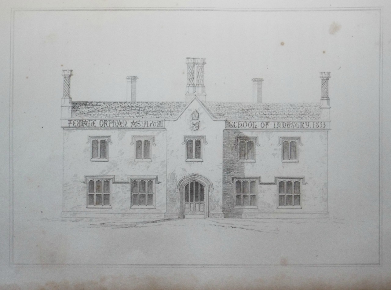 Lithograph - Female Orphan Asylum, Cheltenham.