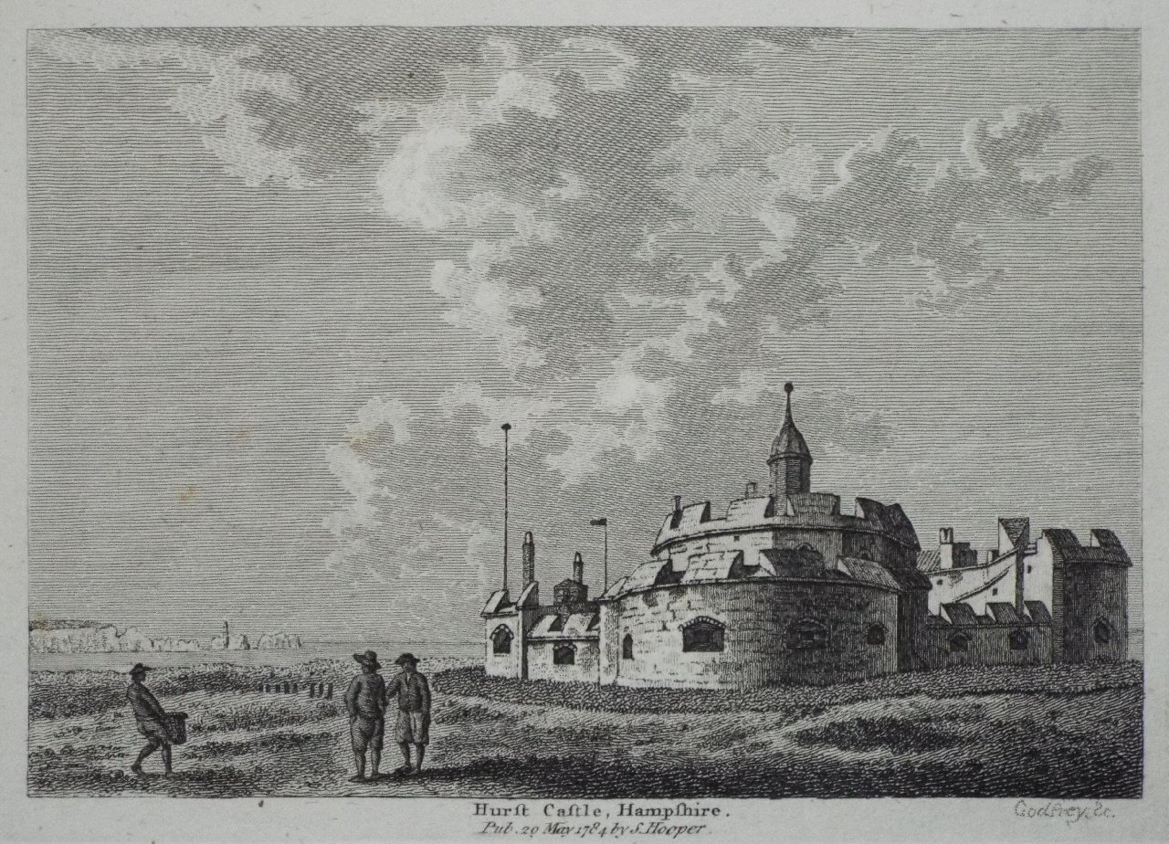 Print - Hurst Castle, Hampshire. - 