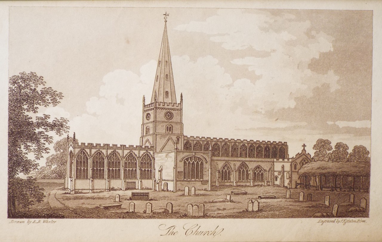 Aquatint - The Church. - Eginton