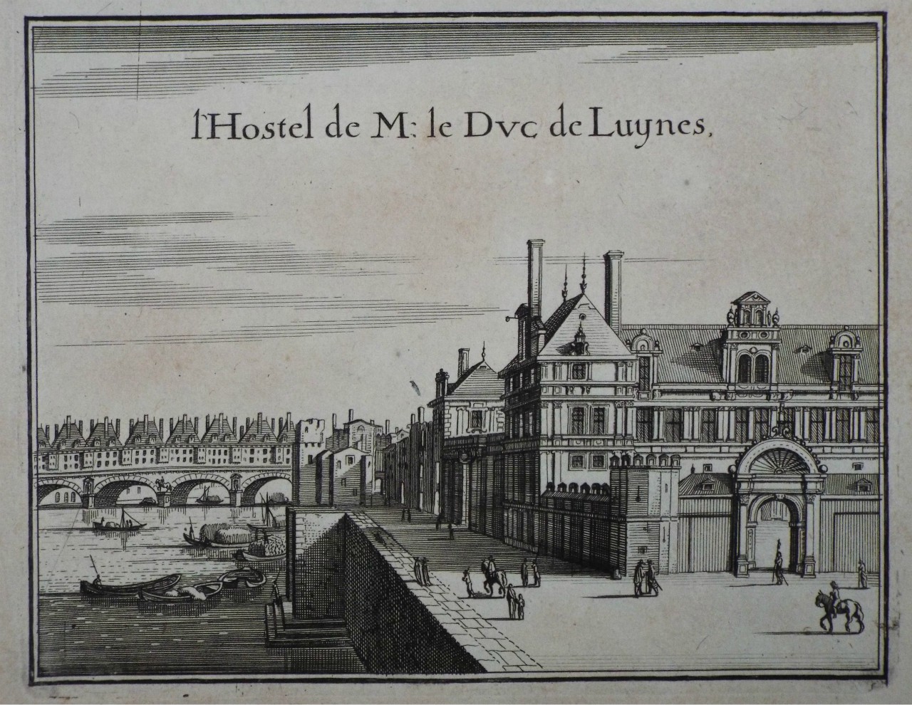 Print - l'Hostel de M: Duc de Luynes.