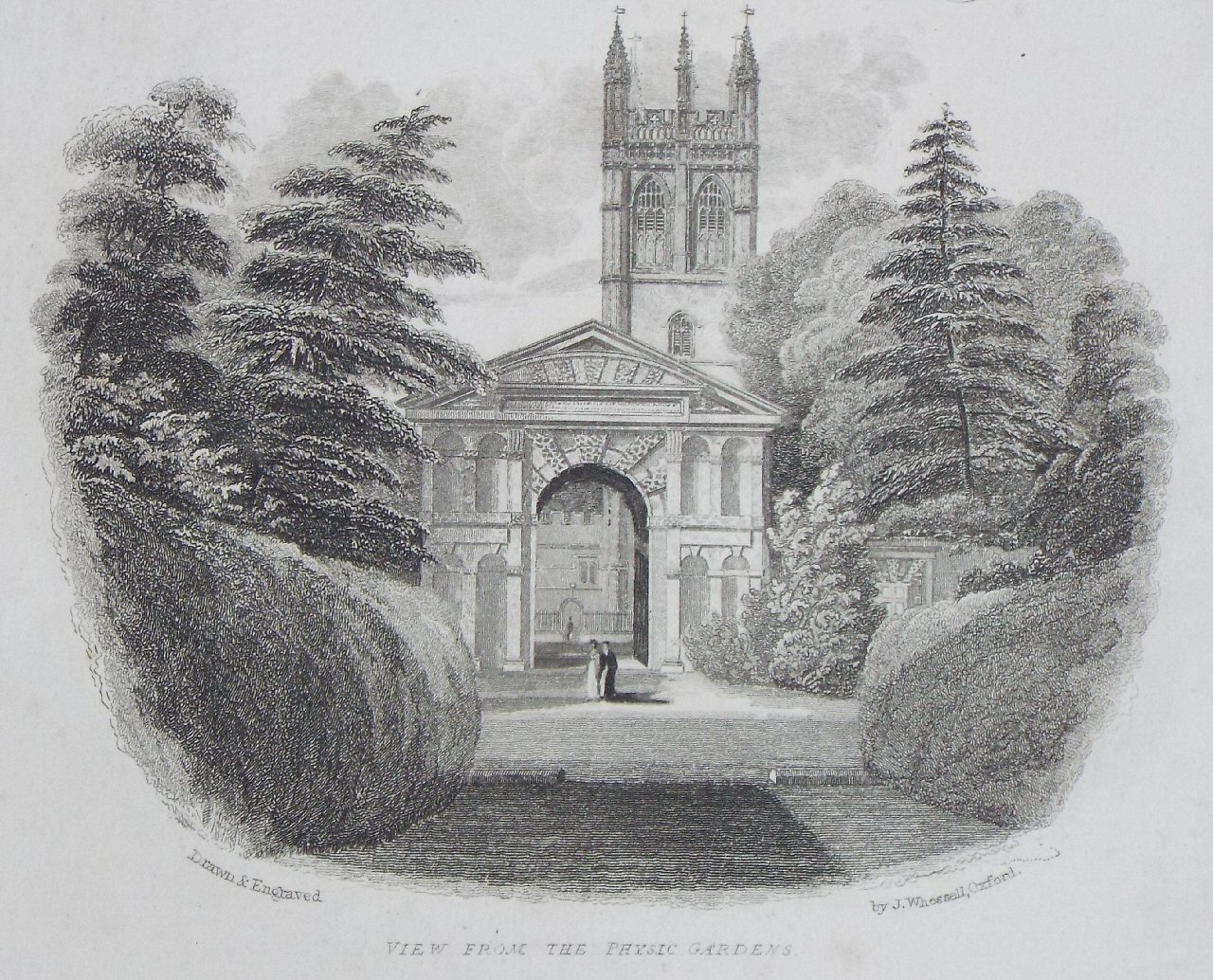 Print - View from the Physic Gardens - Whessell