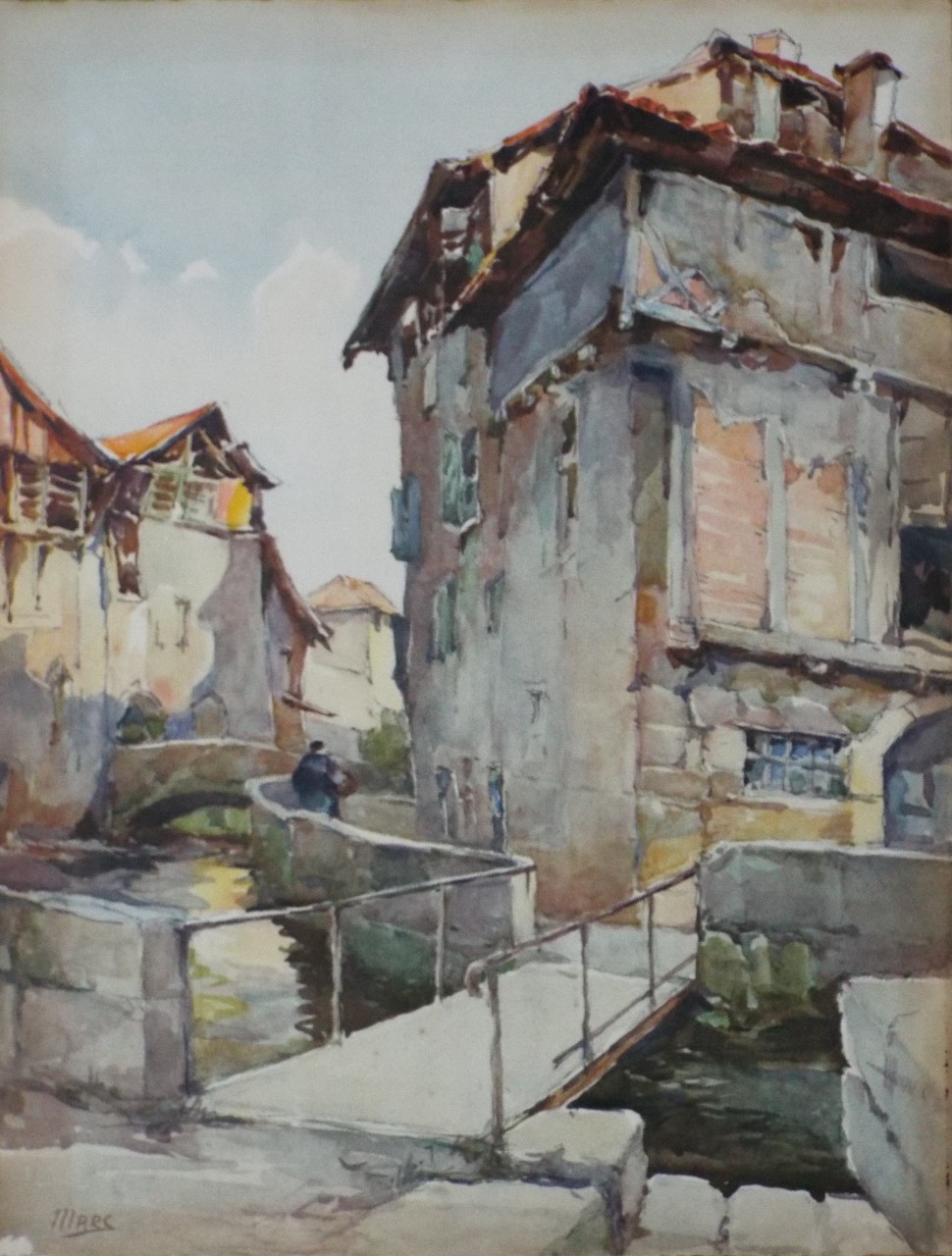 Watercolour - Vue du Figeac